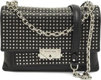 Michael Kors Borsa a spalla piccola in pelle con borchie - Nero