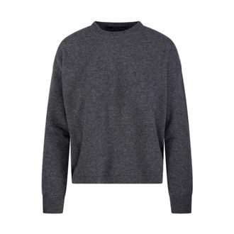 Max Mara Maglione Girocollo Nebbie - Dames - Ronde hals truien - Grijs - L - Truien & Vesten