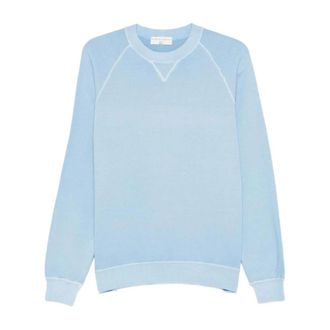 FILIPPO DE LAURENTIIS Raglanmouw Sweatshirt - Heren - Sweatshirts & Hoodies - Blauw - Maat: M Katoen