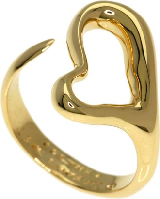 Tiffany & Co. Open Heart Yellow Gold (18K) Band Ring (Pre-Owned)