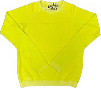 Freecity Womens Lucky Rabbit Sweatshirt In Highlighter