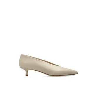 Aeyde Schoenen, Dames, Beige, 39 1/2 EU, Leer, Clara Heels