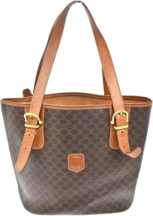Celine Pre-owned Tote Bags, female, Brown, Size: ONE SIZE Pre-owned Canvas celine-bags