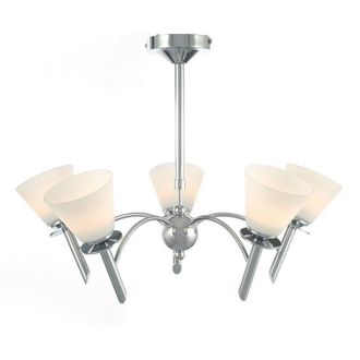 Netlighting Kristina Pendant 5 Light G9 Polished Chrome in Grey