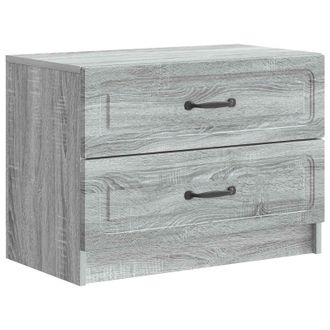vidaXL Armario De Noche Con Caj&oacute;n Gris Sonoma 62 X 34,5 X 44,5 Cm Vidaxl