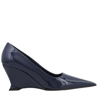 Ferragamo Viola Patent Wedge Pumps, Size 5.5 D