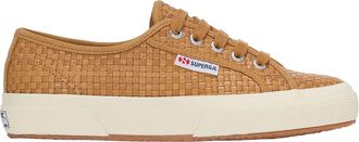 Superga Womens/Ladies 2750 Woven Leather Trainers (Beige/Off White) - Size UK 4.5