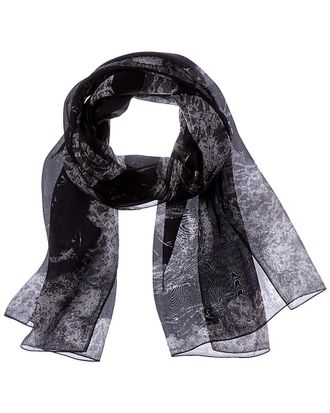 Jimmy Choo London Logo Silk Scarf