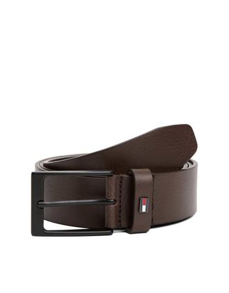 Tommy Hilfiger Layton - Cintura in pelle marrone scuro