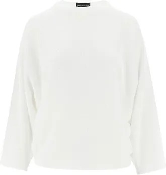 Emporio Armani Knitted top with batwing sleeves Woman M