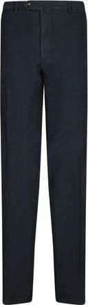 Dell'Oglio Blauwe Broek voor Mannen - Heren - Slim Fit Broeken - Blauw - 5XL - Broeken
