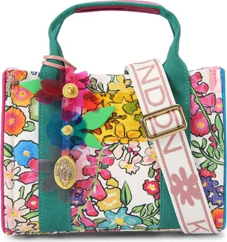 Kurt Geiger X-Small Southbank Canvas Tote in Open White/Multi at Nordstrom
