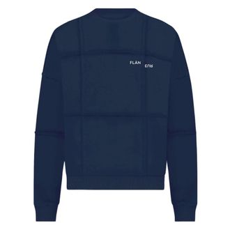 Flaneur Flâneur, Heren, Sweatshirts & Hoodies, Blauw, Maat: M Katoen