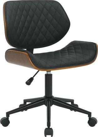 Clp Clp - Silla De Oficina Harvest En Piel Sint&eacute;tica Nogal/negro