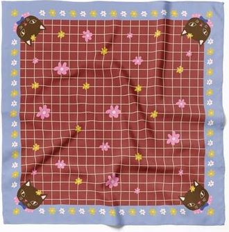 Centinelle Chat au Chocolat Cotton Silk Bandana in Multicolor at Nordstrom