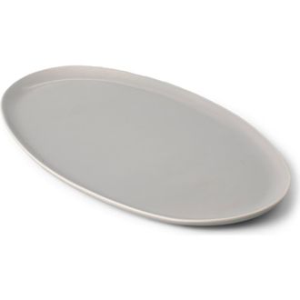 Fable Home Oval Serving Platter in Dove Gray at Nordstrom, Size Large