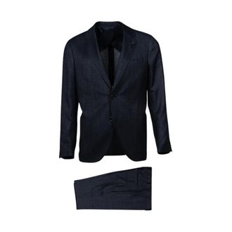 Lardini Heren, Pakken, Blauw, Maat: 3XL Leer