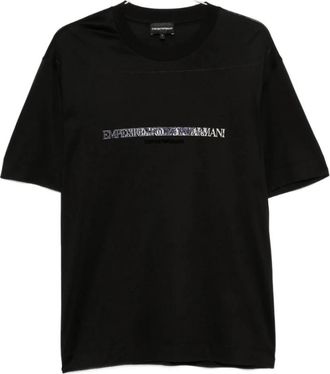 Emporio Armani T-shirt - Heren - T-shirts - Zwart - 2XL - Tops