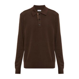 Burberry Truien & Vesten, Heren, Bruin, L, Wol, Marcus Wol Polo