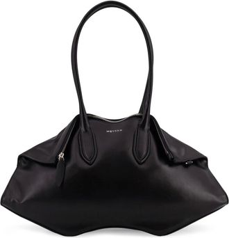Alexander McQueen Dames, Tassen, Zwart, Maat: ONE Size Leer