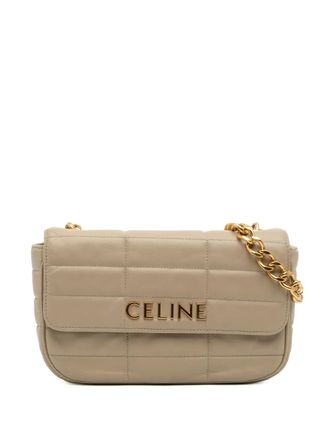 Celine 2022 Matelasse Goatskin Monochrome Chain shoulder bag - women - Goat Skin - One Size - Brown
