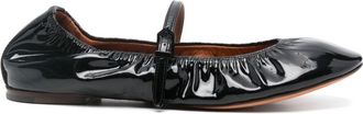 Lanvin Glossy Calf Leather Flats