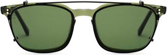 L.G.R Malabo Clip-On Only 3657 Mens Sunglasses Black Size 50