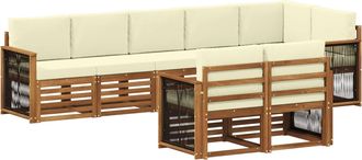 vidaXL Conjunto De Sof&aacute;s De Exterior 7 Uds. Vidaxl