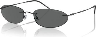 Giorgio Armani Mat Zwart/Donkergrijs Zonnebril AR 1508M - Dames - Zonnebrillen - Zwart - 58 MM - Accessoires