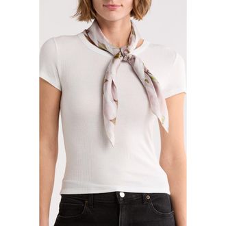 AllSaints Adena Silk Square Scarf in Blush at Nordstrom Rack