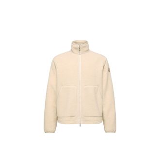 Moncler Moncler Zip-up Sweatshirt, Men, Beige, Size: 3xl