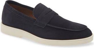 To Boot New York Edric Penny Loafer in Suede Ox Blue at Nordstrom Rack, Size 10.5