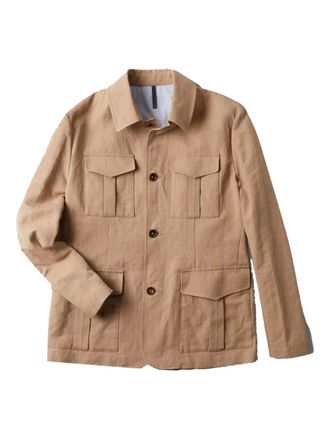 Montedoro Red front-pocket jacket - Neutrals