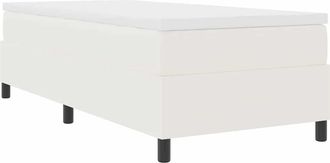 vidaXL Vidaxl - Letto A Molle Crema E Bianco 203 X 100 X 60 Cm