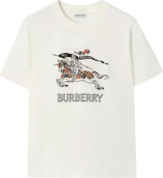 Burberry T-Shirt Burb E26 - Dames - T-shirts - Wit - S - Tops