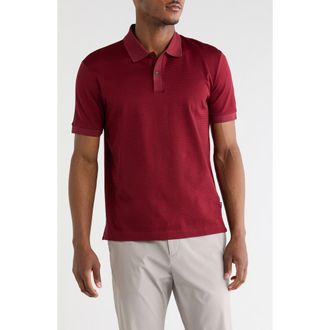 BOSS Parlay Cotton Polo in Dark Red at Nordstrom Rack, Size X-Large