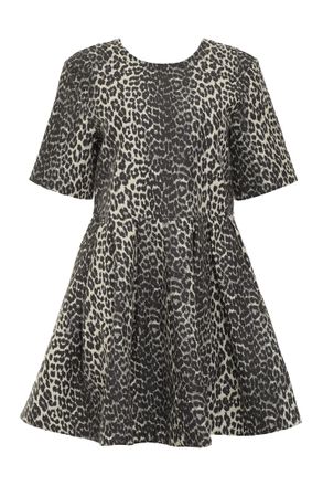 Ganni Leopard Mini Dress