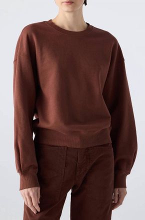 Amo Katarina Long Sleeve Sweatshirt In Cocoa