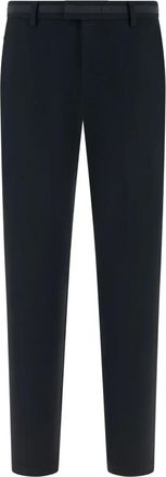 Boggi Milano zip pocket straight-leg trousers - men - Nylon/Elastane - 52 - Black