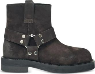 3Juin Steve 020 Soul studded boots - women - Calf Suede/Calf Leather/Rubber - 38.5 - Brown