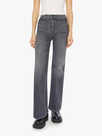 Mother Patch Pocket Twister Sneak Jeans In Up In Smoke