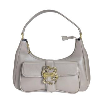 Just Cavalli Shoulder Bags, female, Gray, ONE SIZE, Iconic Snakes Bag 4
