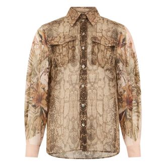 Alberta Ferretti Long Sleeve Shirt - female - Alberta Ferretti - Shirts - Multicolor - S - Blouses & Shirts