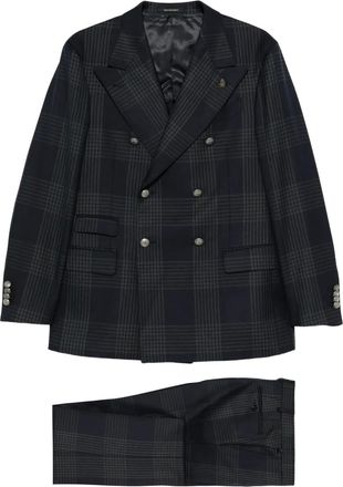 Gabriele Pasini Pak met dubbele rij knopen - Blauw