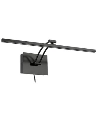 Eglo Eglo Doreen 1 Light Integrated Led Picture Light With Matte Black Finish & Clear Diffuser