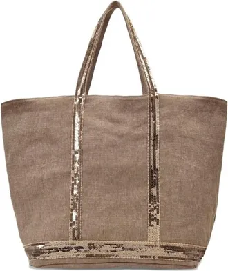Vanessa Bruno Linen Large Cabas Tote