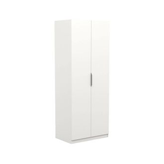 Dmora Armario 2 Puertas Isere, Muebles De Dormitorio, Vestidor, Armario De Ropa, 79x51 H203 Cm, Blanco Mate - Dmora