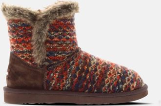 Lamofootwear Womens Yuma Suede Boot In Chocolate