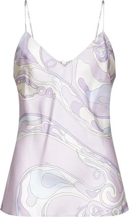 Pucci wave-print silk top - Purple