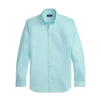 Polo Ralph Lauren Casual Shirts, male, Blue, Size: M Camicia con bottoni e logo